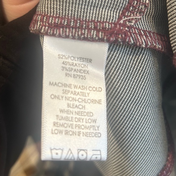 LOGO by Lori Goldstein Mixed Plaid V-neck Knit Tunic Top Evergreen Combo L - Picture 6 of 11